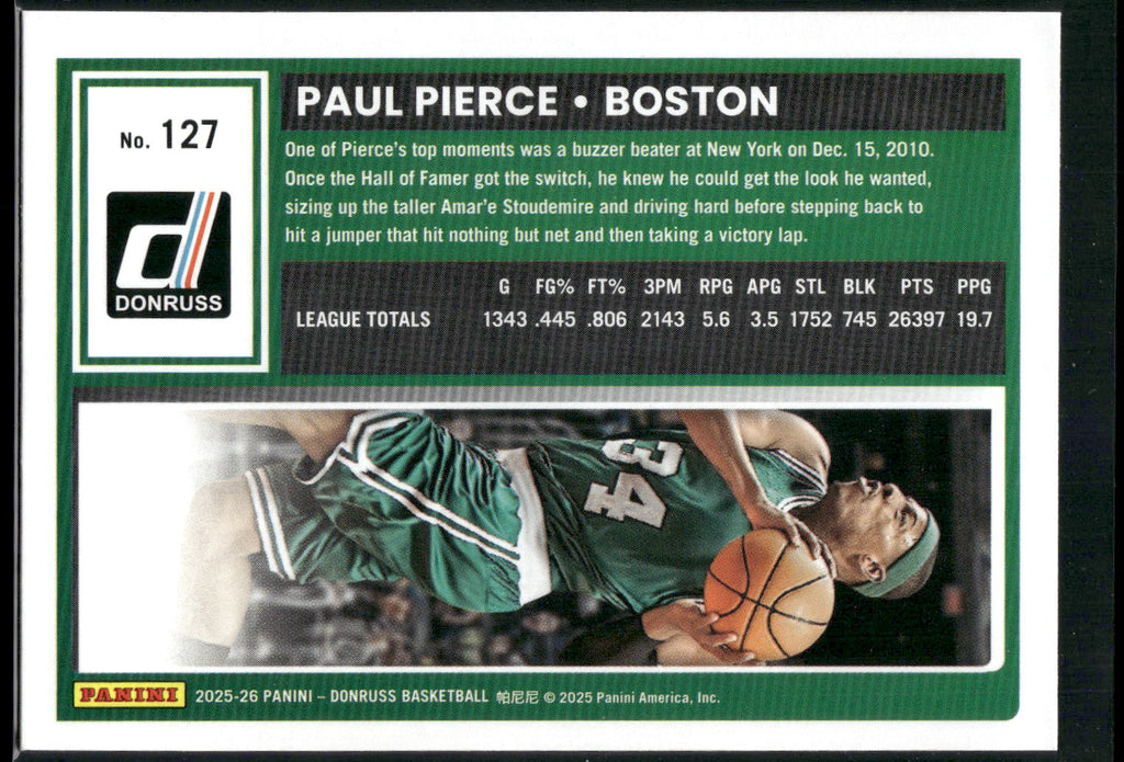 2025-26 Donruss #127 Paul Pierce