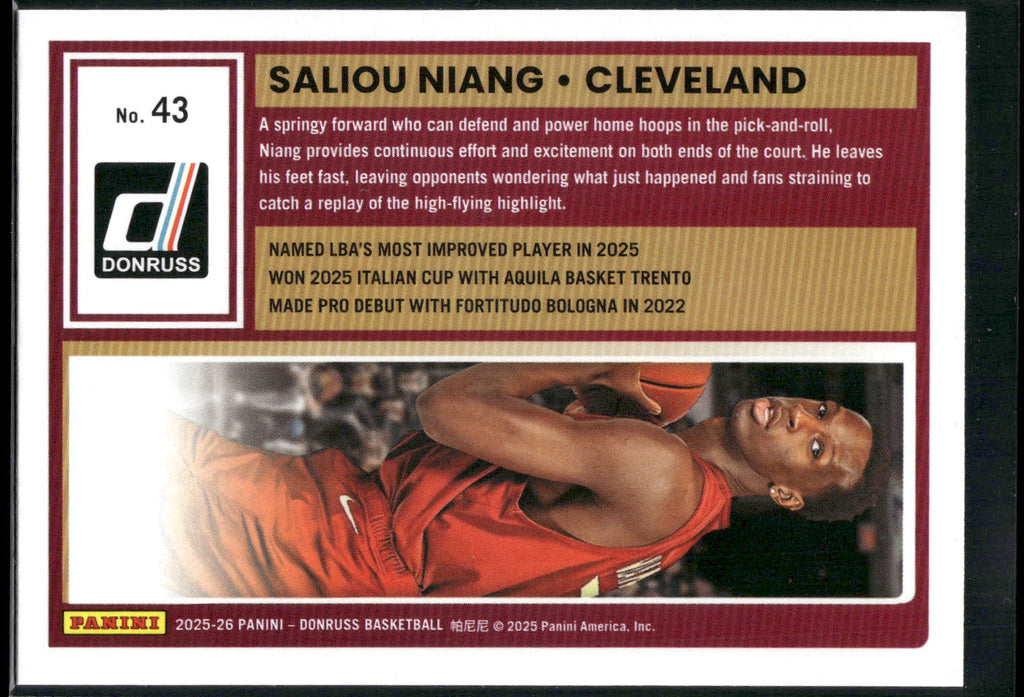 2025-26 Donruss #43 Saliou Niang