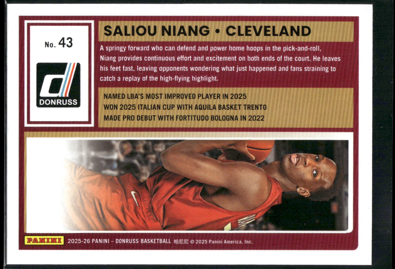 2025-26 Donruss #43 Saliou Niang
