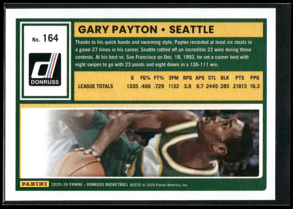 2025-26 Donruss #164 Gary Payton