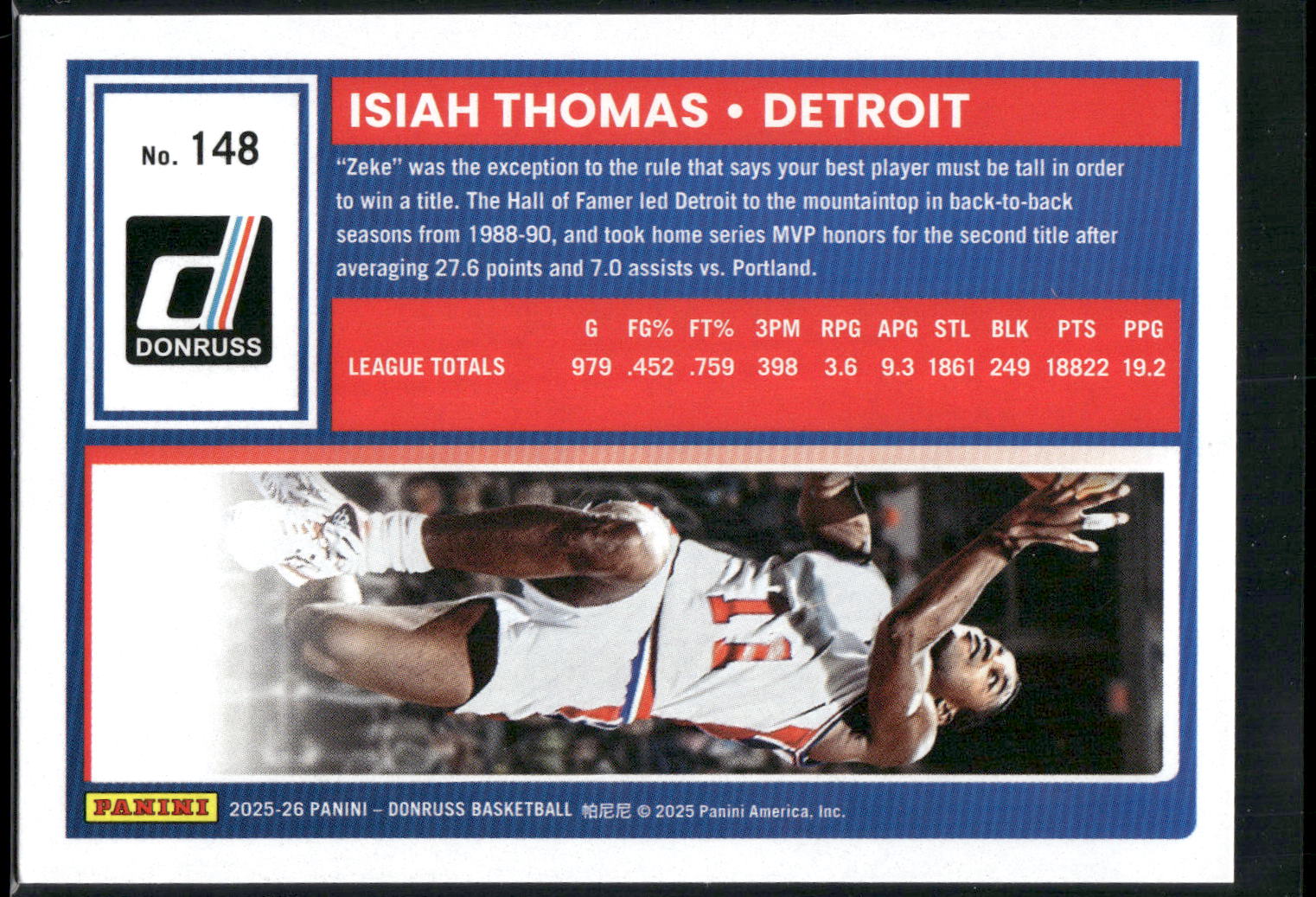 2025-26 Donruss #148 Isiah Thomas