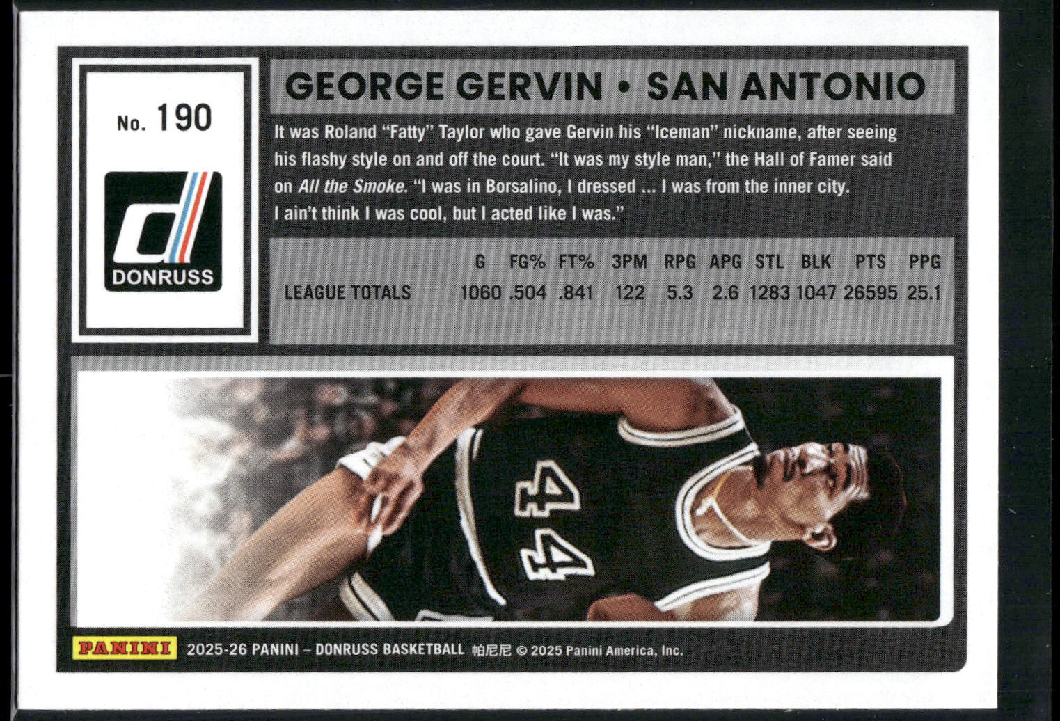 2025-26 Donruss #190 George Gervin