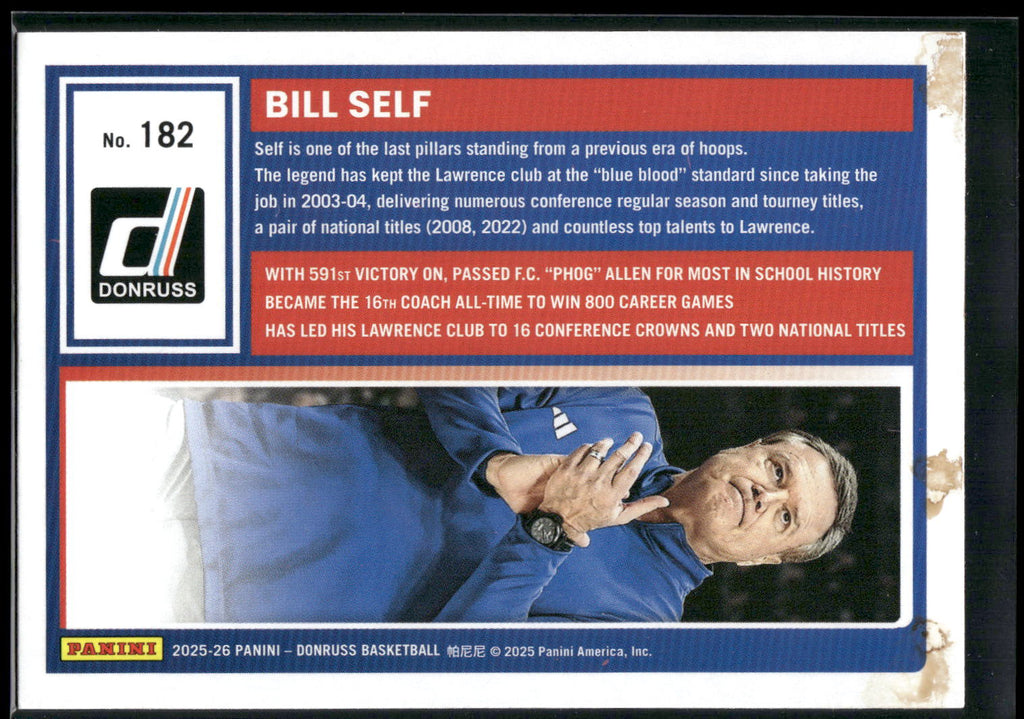2025-26 Donruss #182 Bill Self