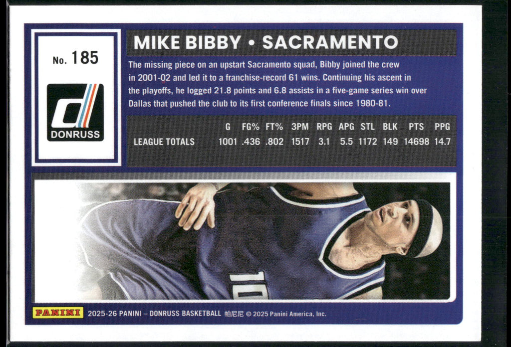 2025-26 Donruss #185 Mike Bibby