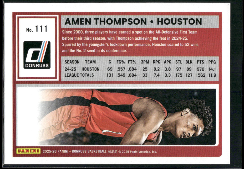 2025-26 Donruss #111 Amen Thompson