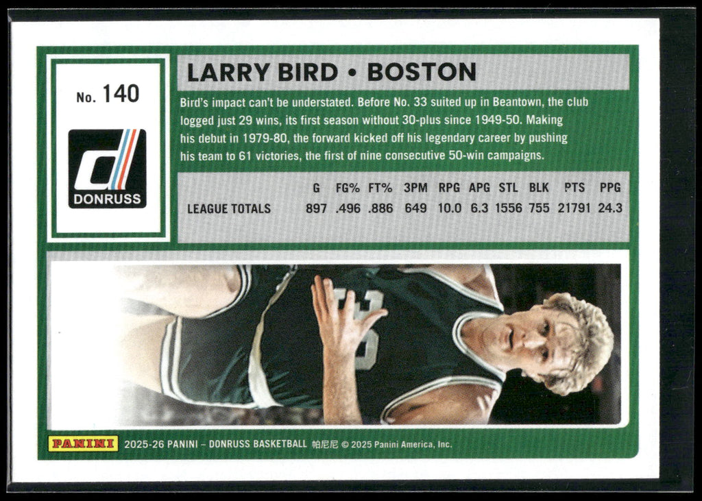2025-26 Donruss #140 Larry Bird