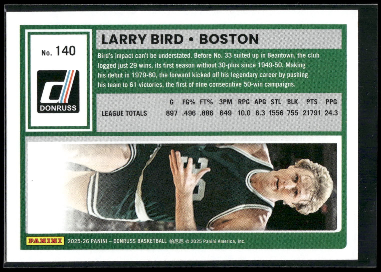 2025-26 Donruss #140 Larry Bird