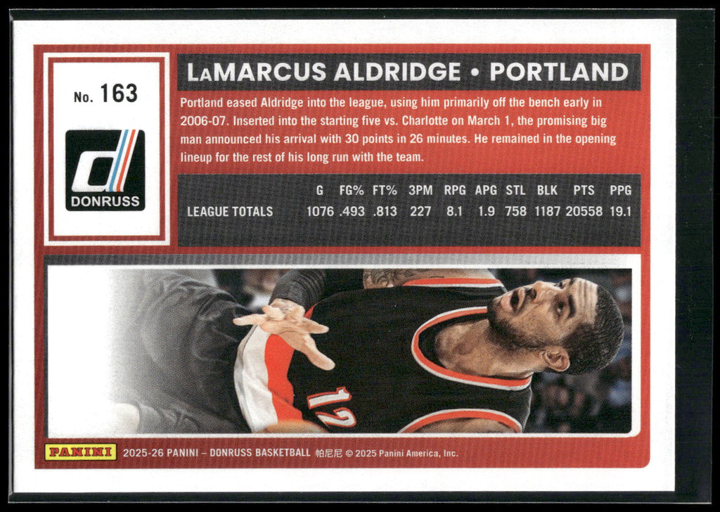2025-26 Donruss #163 LaMarcus Aldridge