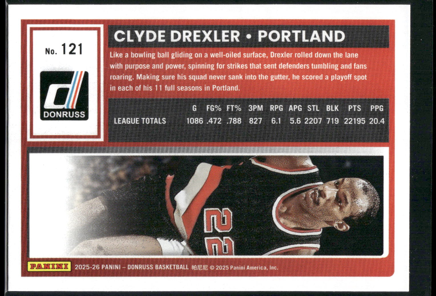 2025-26 Donruss #121 Clyde Drexler