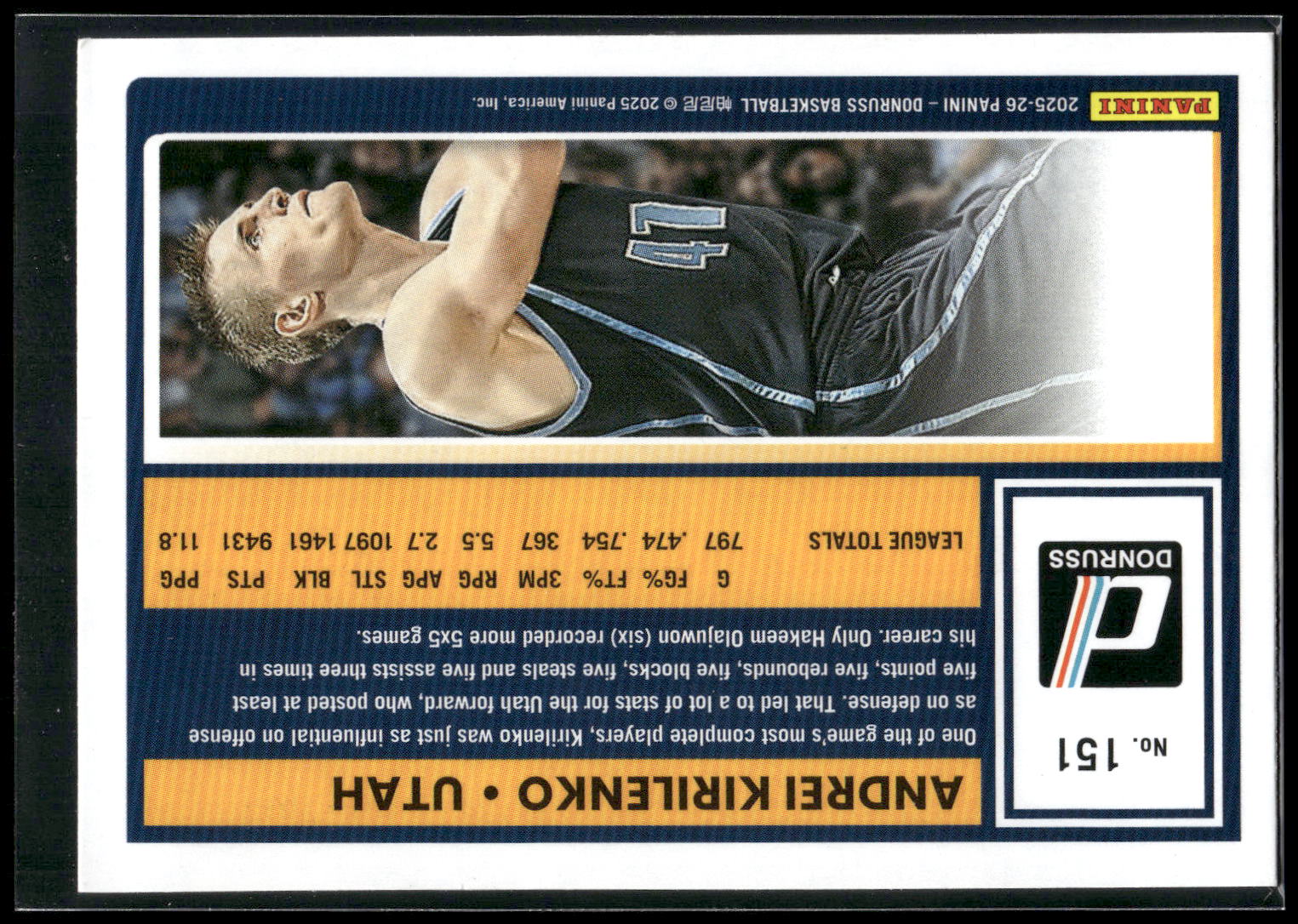 2025-26 Donruss #151 Andrei Kirilenko
