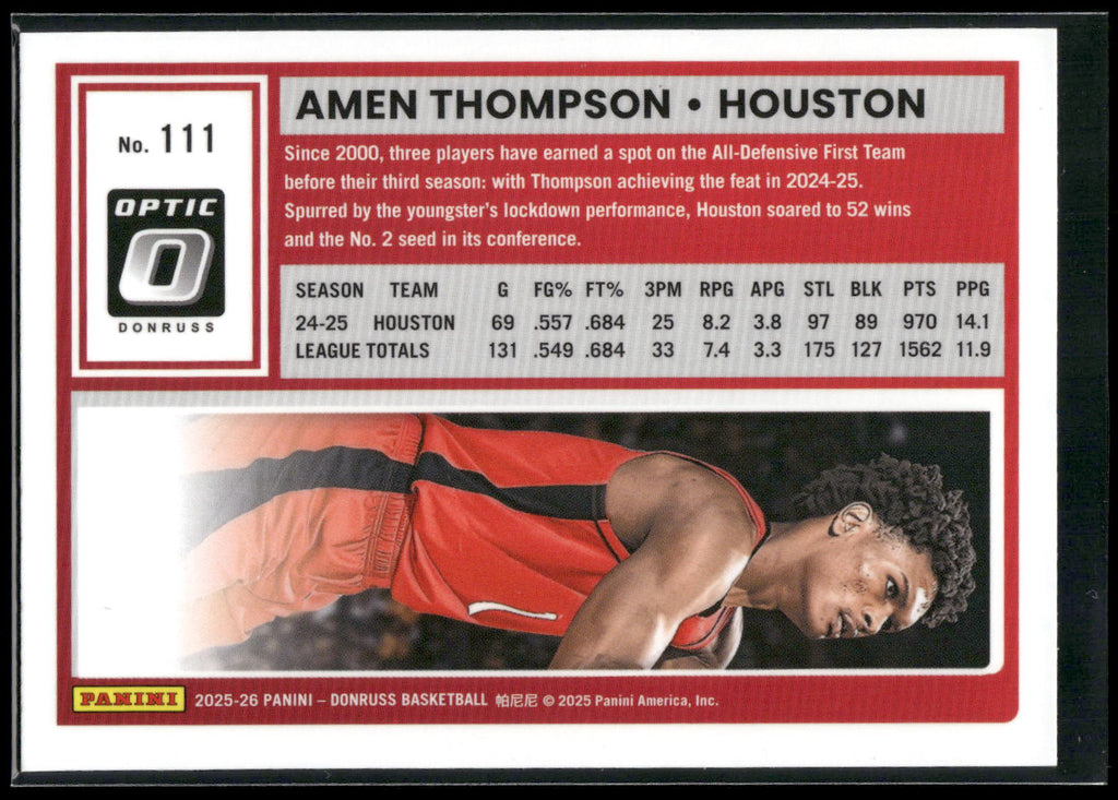 2025-26 Donruss #111 Amen Thompson