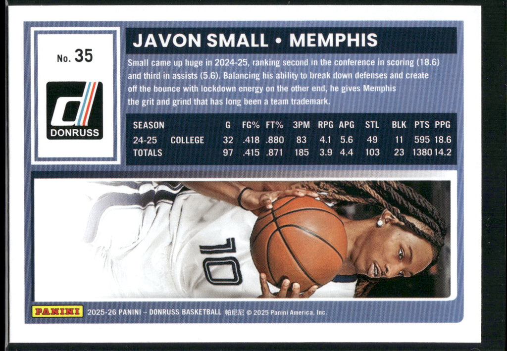 2025-26 Donruss #35 Javon Small