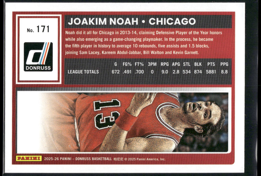 2025-26 Donruss #171 Joakim Noah