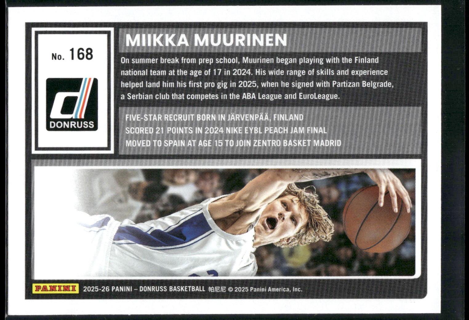 2025-26 Donruss #168 Miikka Muurinen