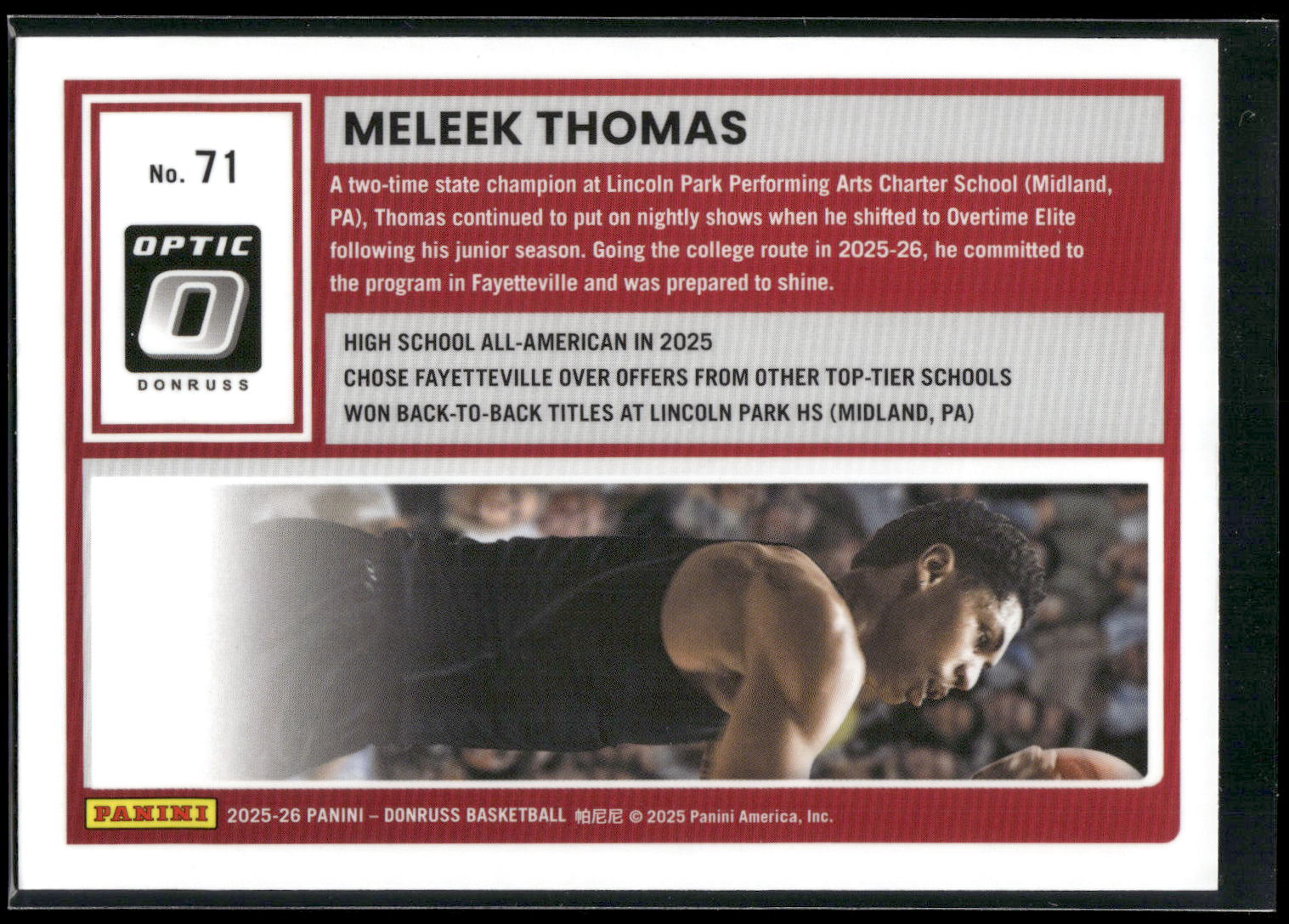 2025-26 Donruss #71 Meleek Thomas
