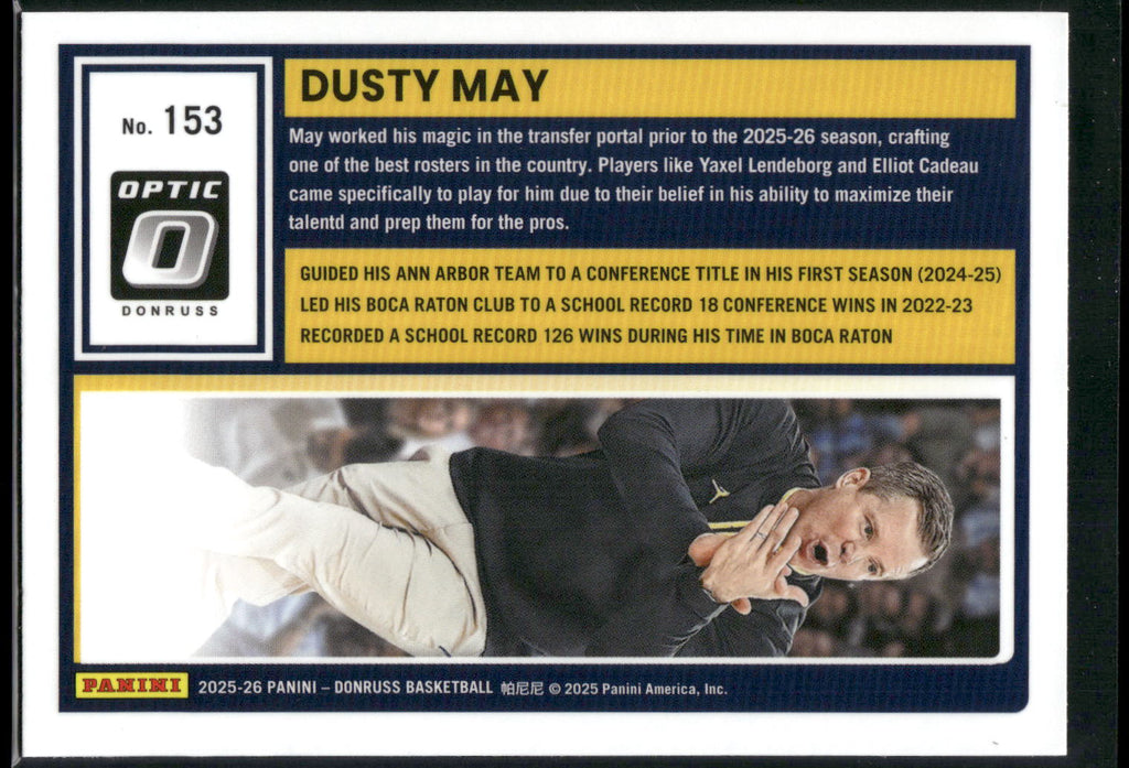 2025-26 Donruss #153 Dusty May