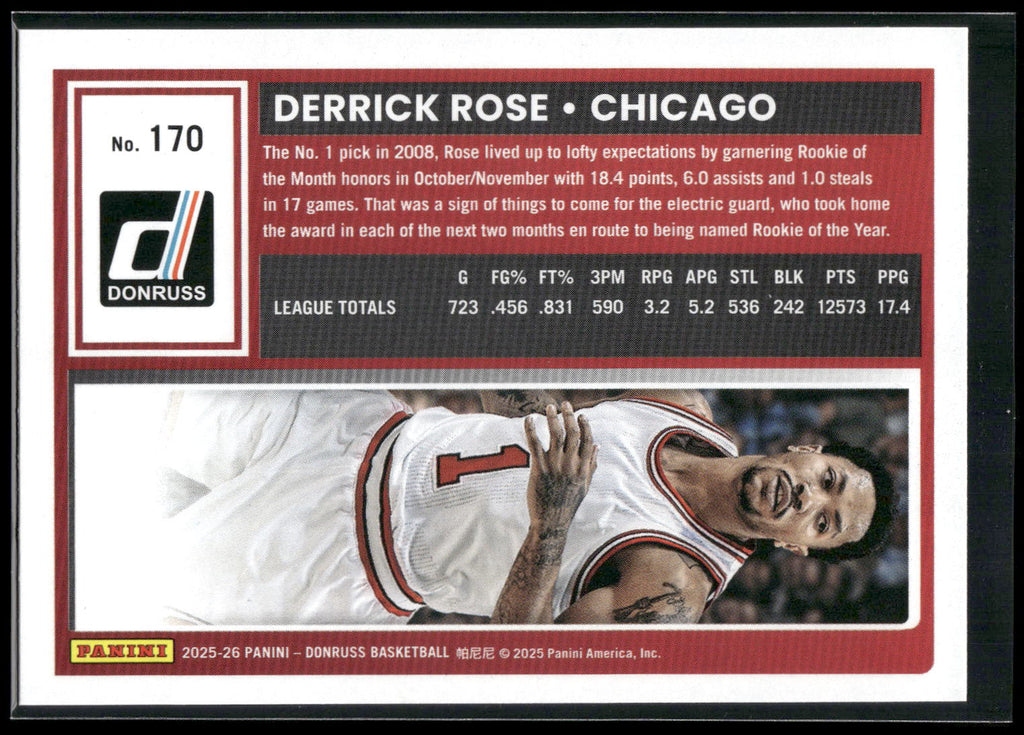 2025-26 Donruss #170 Derrick Rose