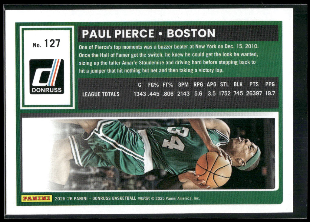 2025-26 Donruss #127 Paul Pierce