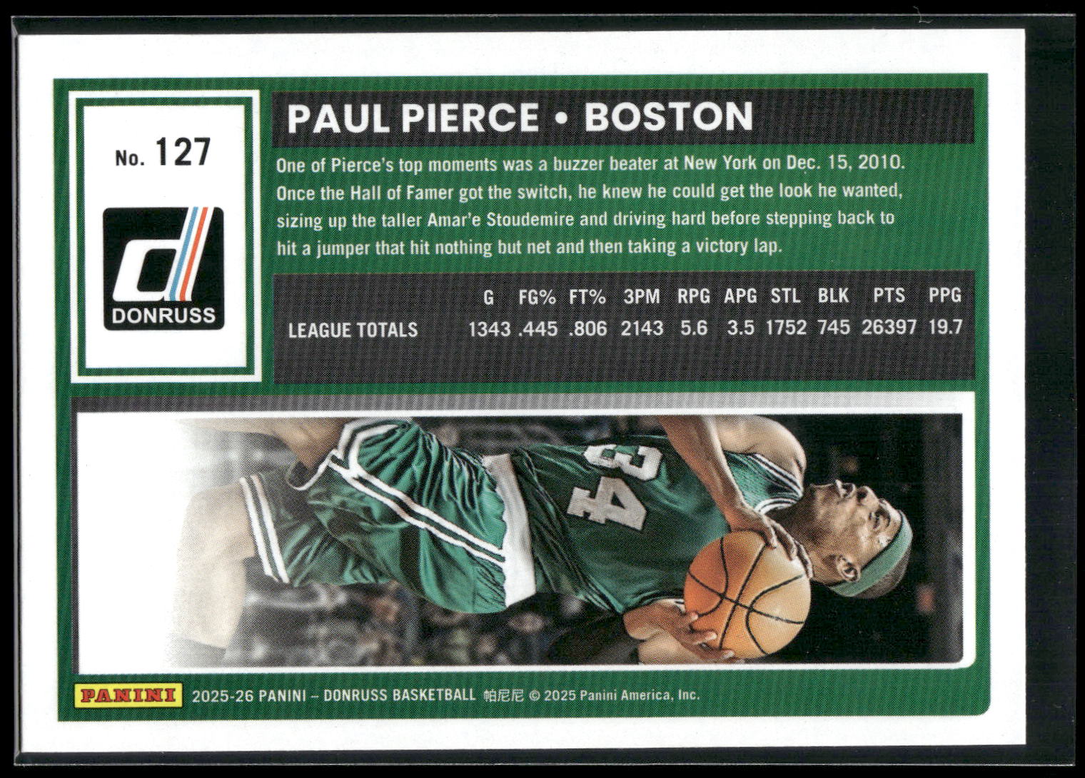 2025-26 Donruss #127 Paul Pierce