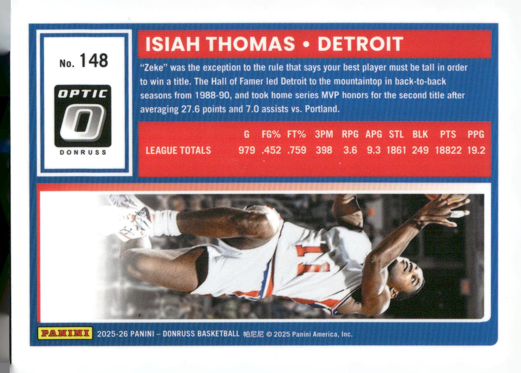 2025-26 Donruss #148 Isiah Thomas