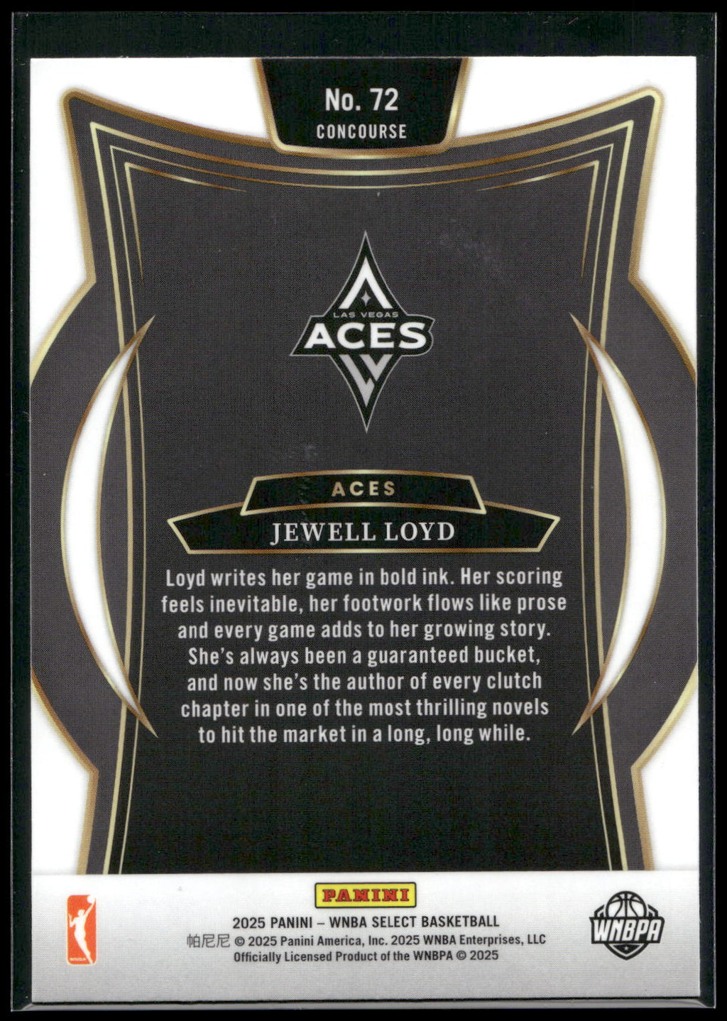 2025 Panini Select WNBA #72 Jewell Loyd