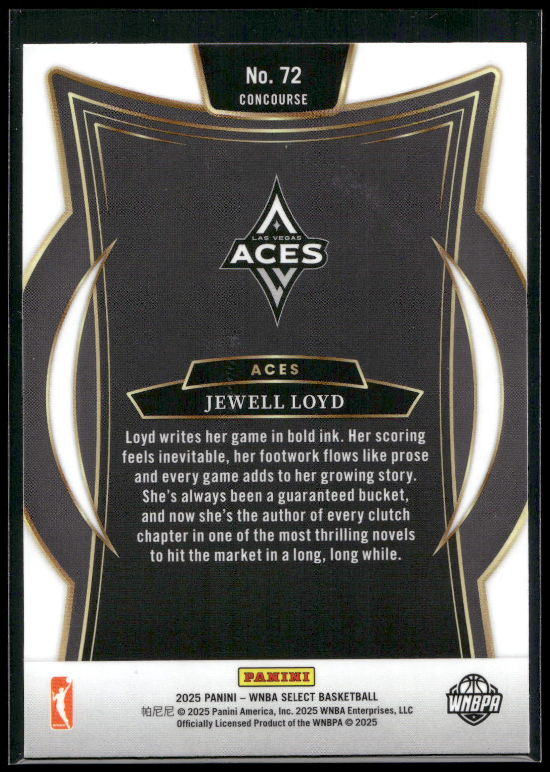 2025 Panini Select WNBA #72 Jewell Loyd