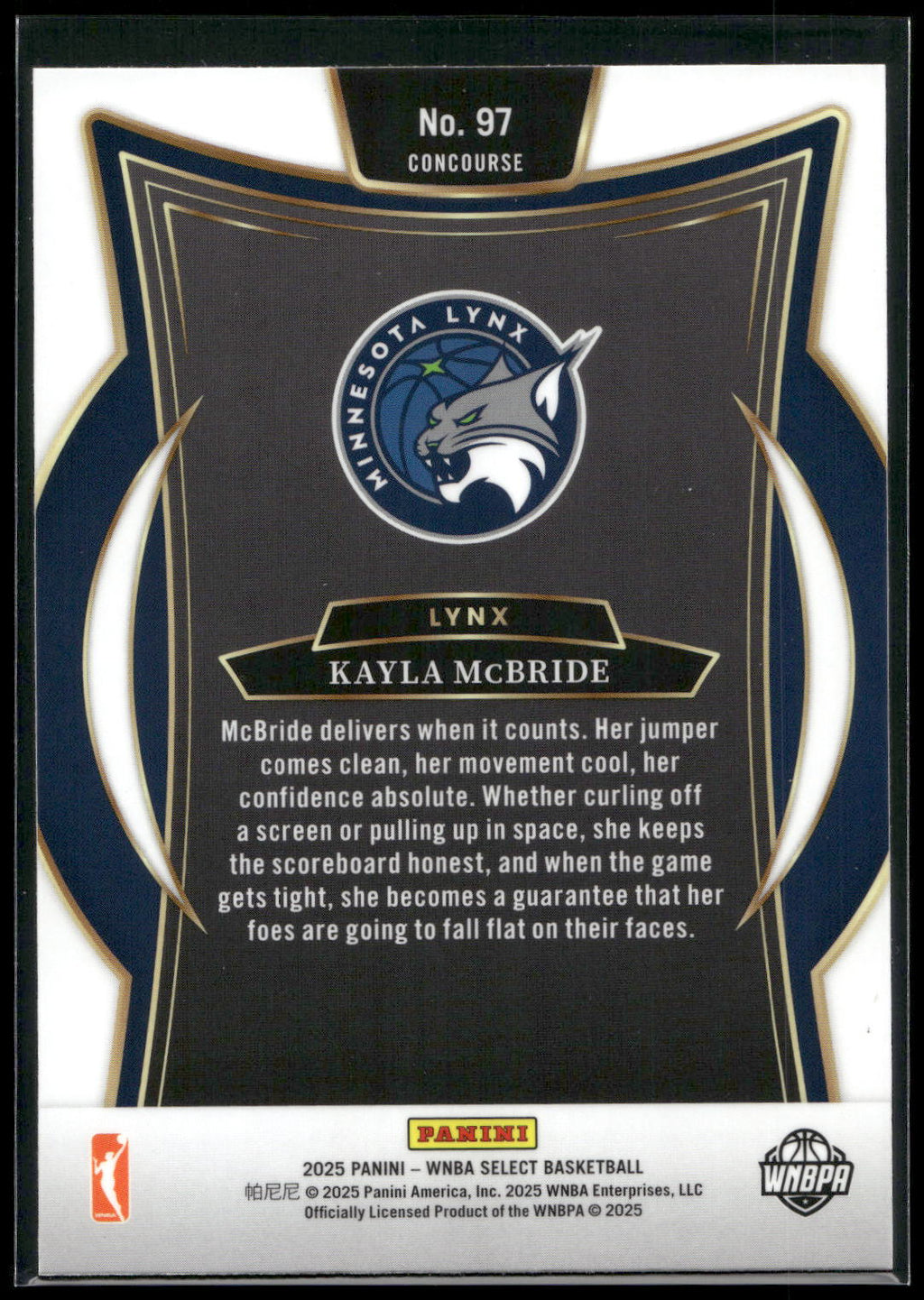 2025 Panini Select WNBA #97 Kayla McBride