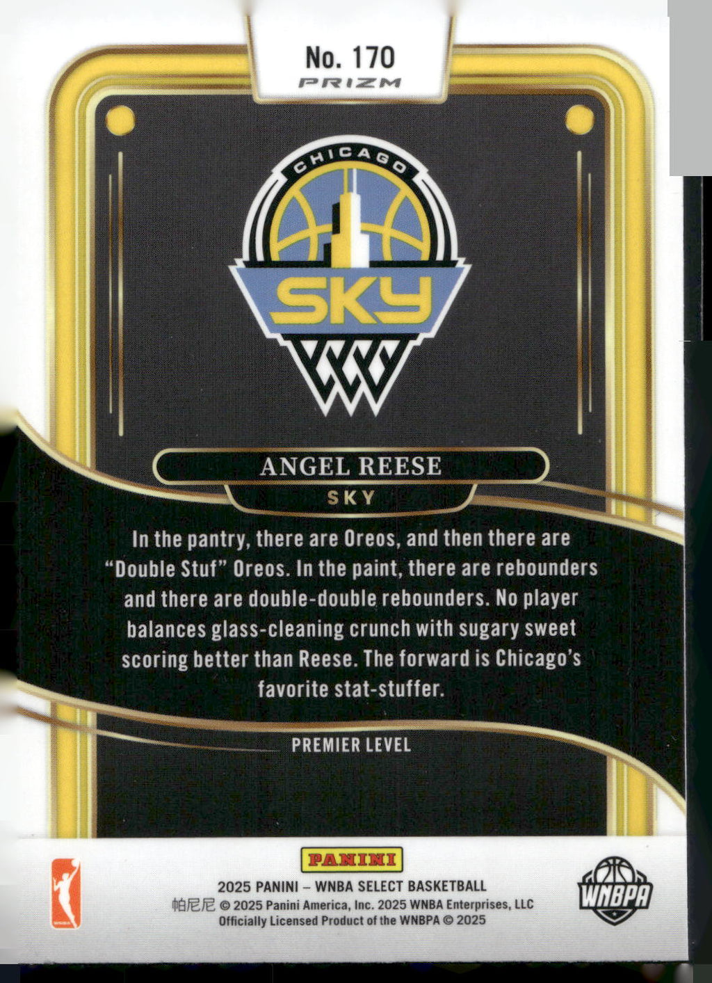 2025 Panini Select WNBA #170 Angel Reese Silver Prizms