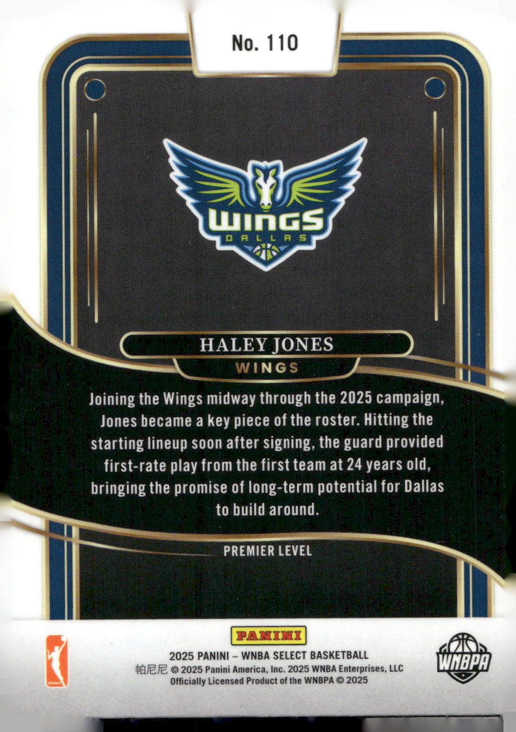 2025 Panini Select WNBA #110 Haley Jones