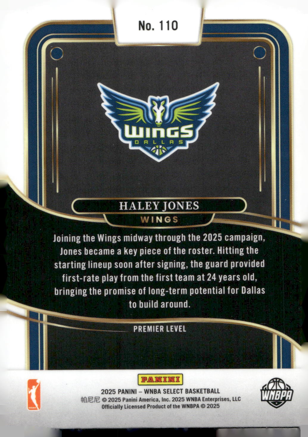 2025 Panini Select WNBA #110 Haley Jones