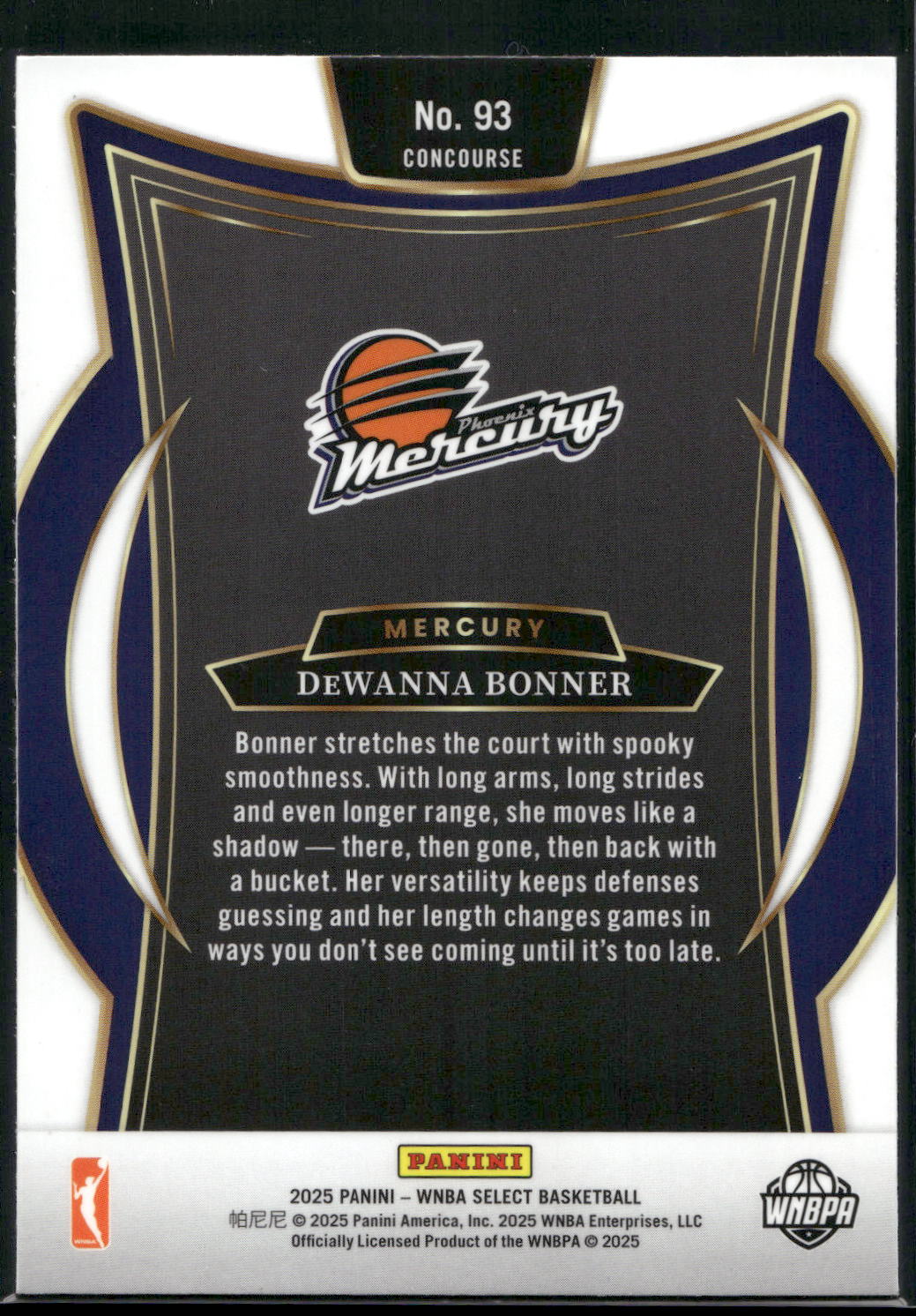 2025 Panini Select WNBA #93 DeWanna Bonner