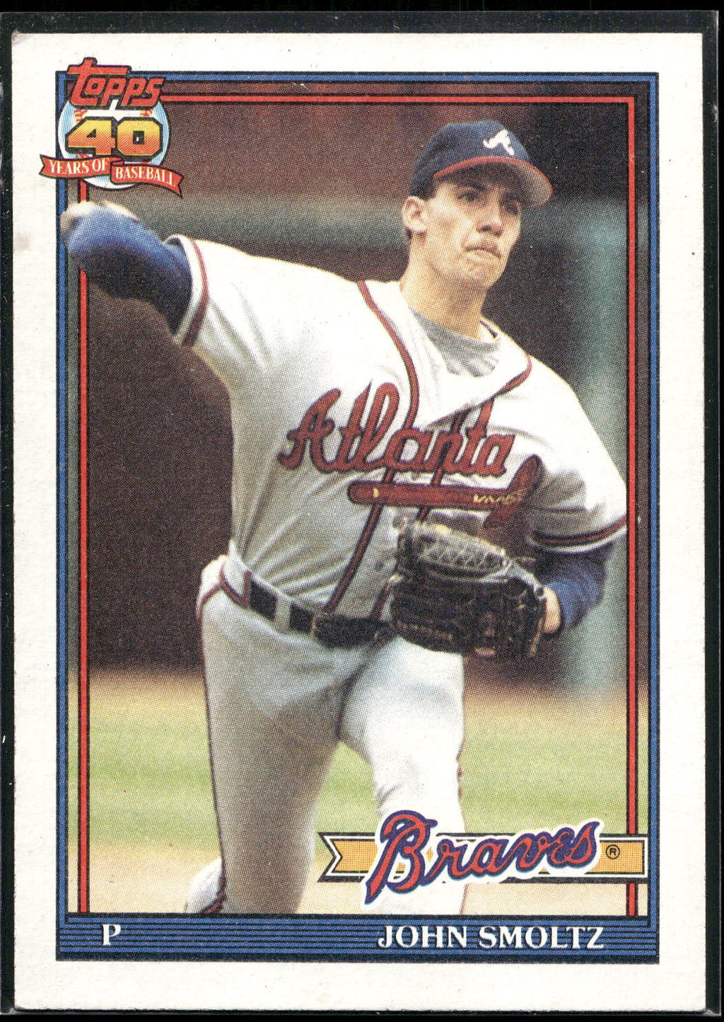 1991 Topps #157 John Smoltz
