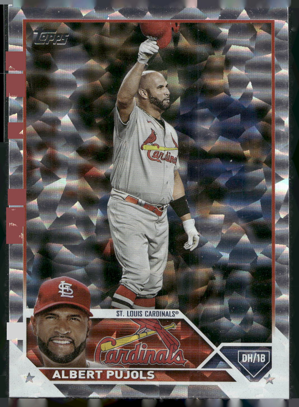 2023 Topps #5 Albert Pujols Silver Pattern Foilboard