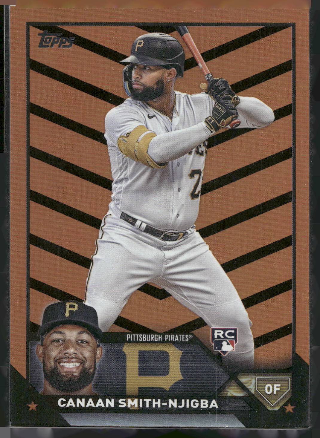 2023 Topps Update #US187 Canaan Smith-Njigba Orange and Black Foil