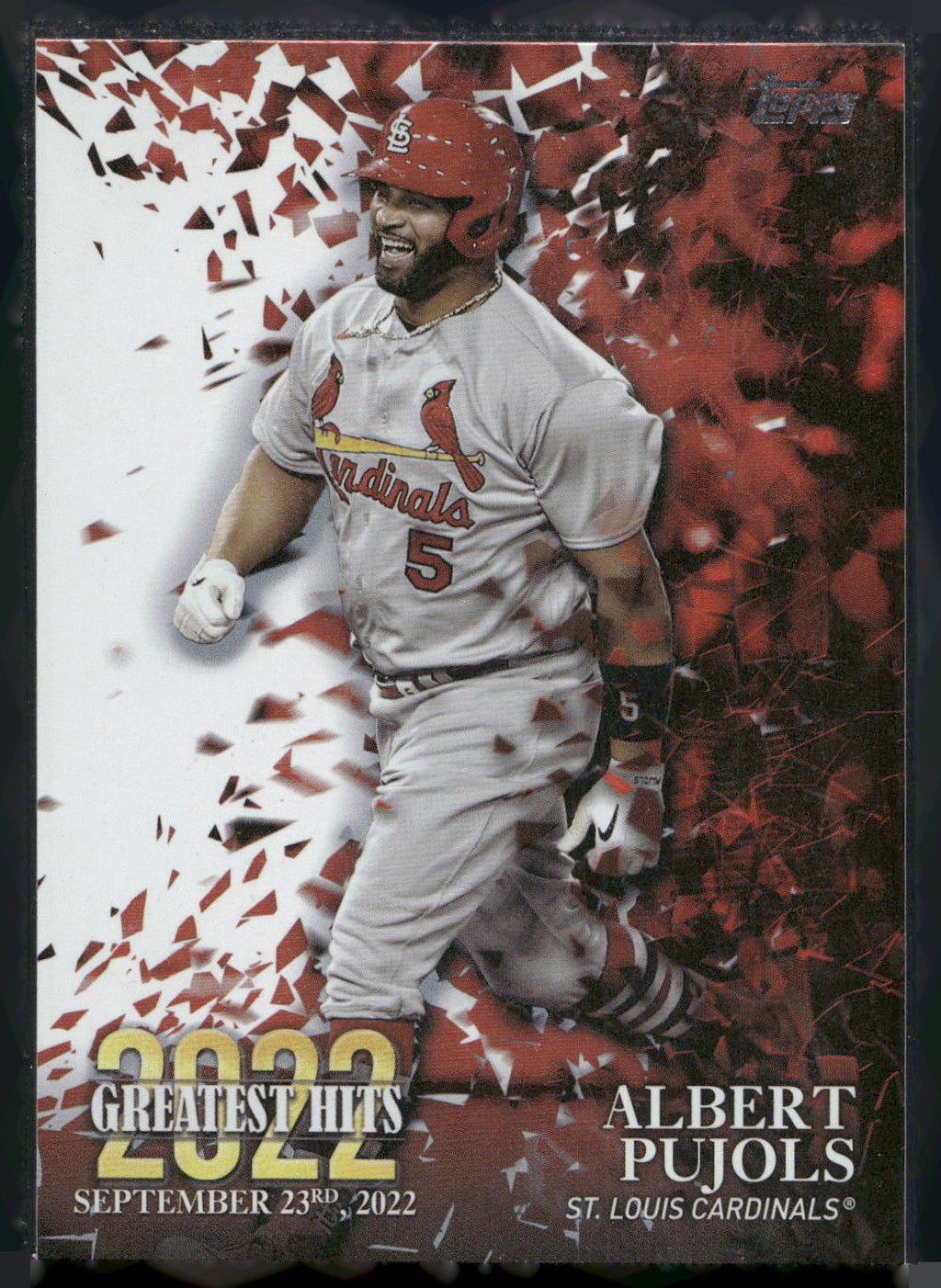 2023 Topps #22GH-21 Albert Pujols 2022 Greatest Hits