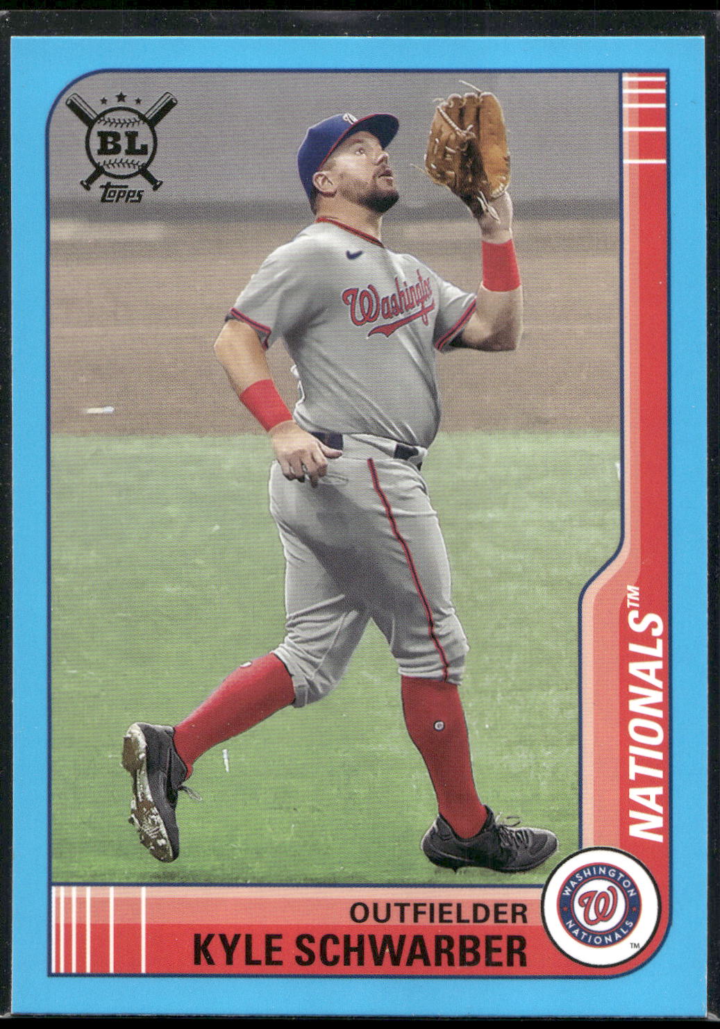 2021 Topps Big League #7 Kyle Schwarber Electric Blue