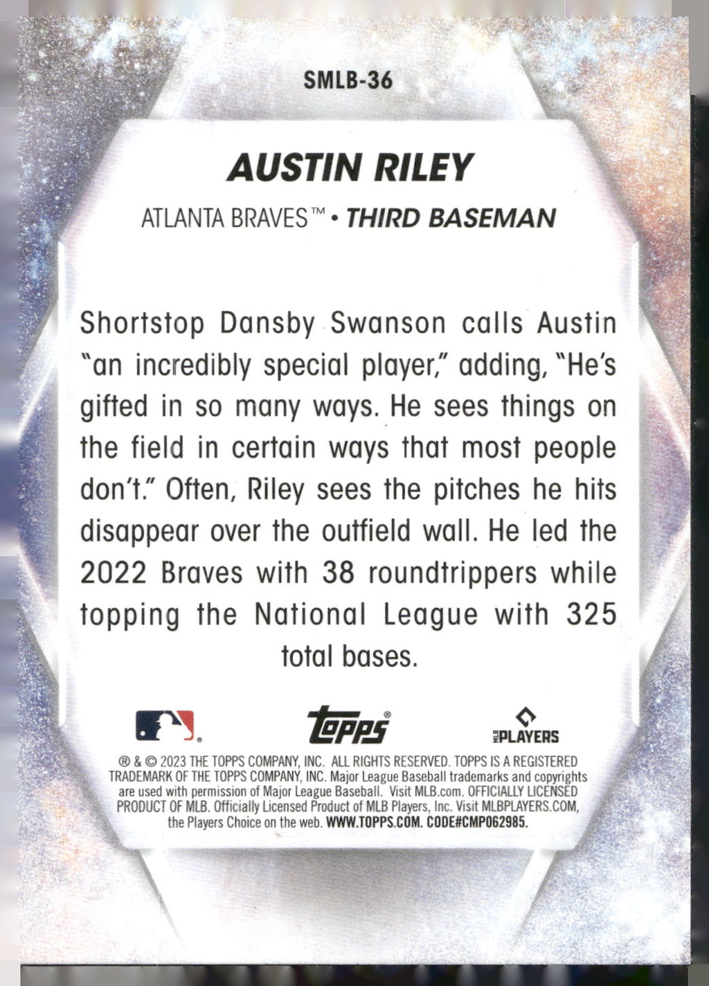 2023 Topps #SMLB-36 Austin Riley Stars of MLB