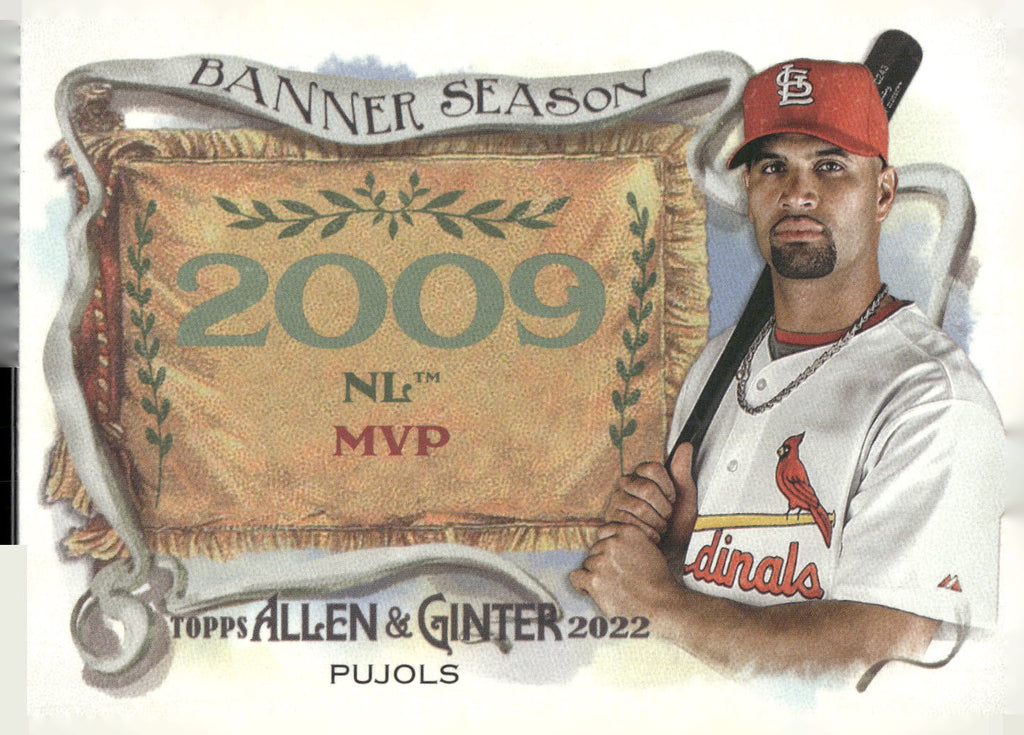 2022 Topps Allen & Ginter #BS-10 Albert Pujols Banner Seasons