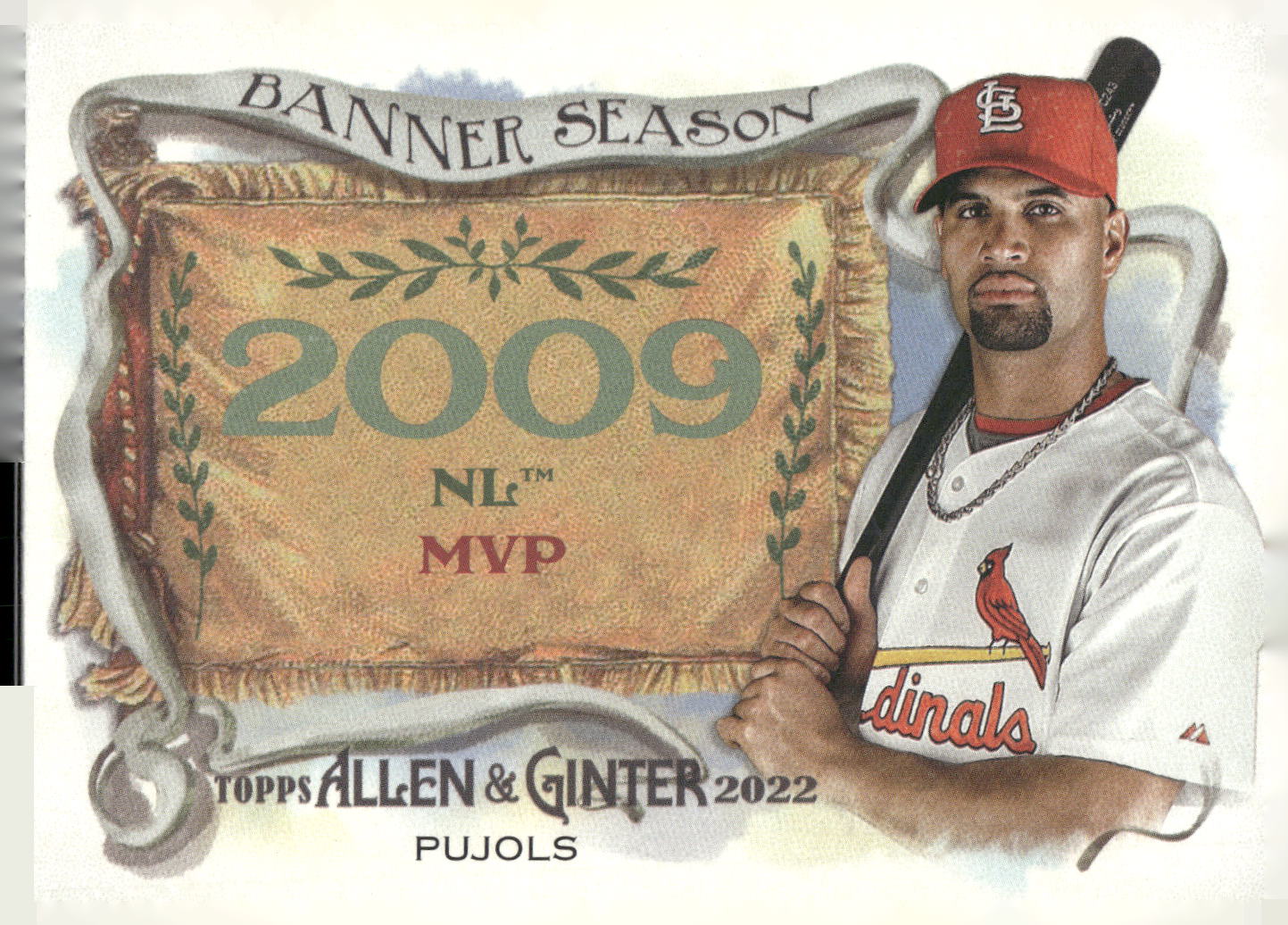 2022 Topps Allen & Ginter #BS-10 Albert Pujols Banner Seasons