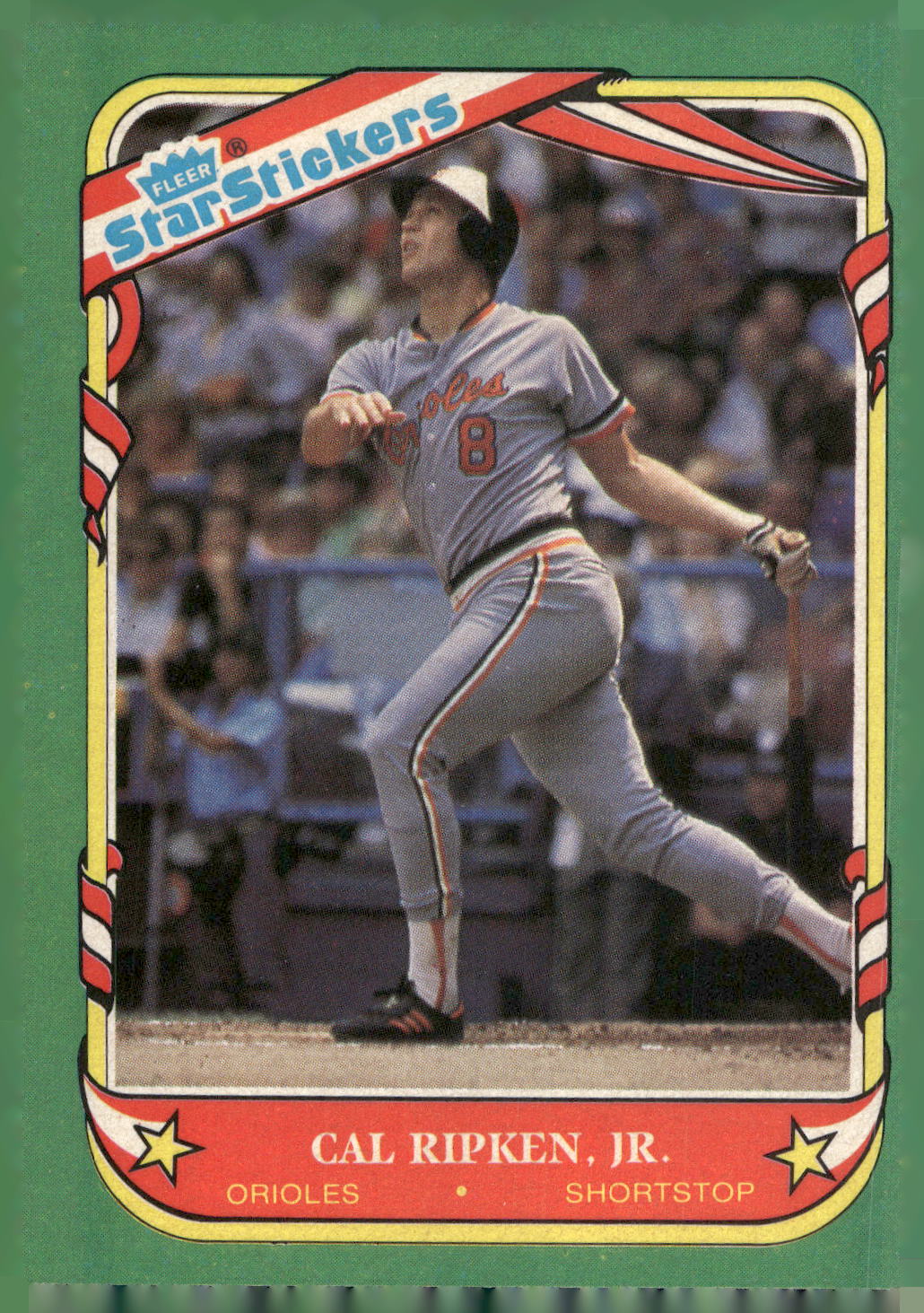 1987 Fleer Star Stickers #101 Cal Ripken, Jr.