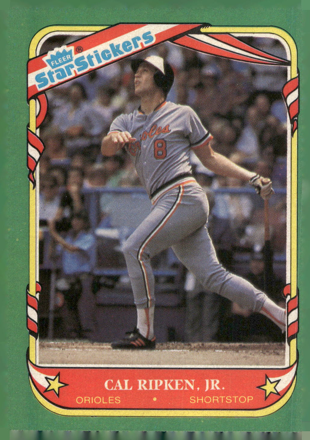 1987 Fleer Star Stickers #101 Cal Ripken, Jr.