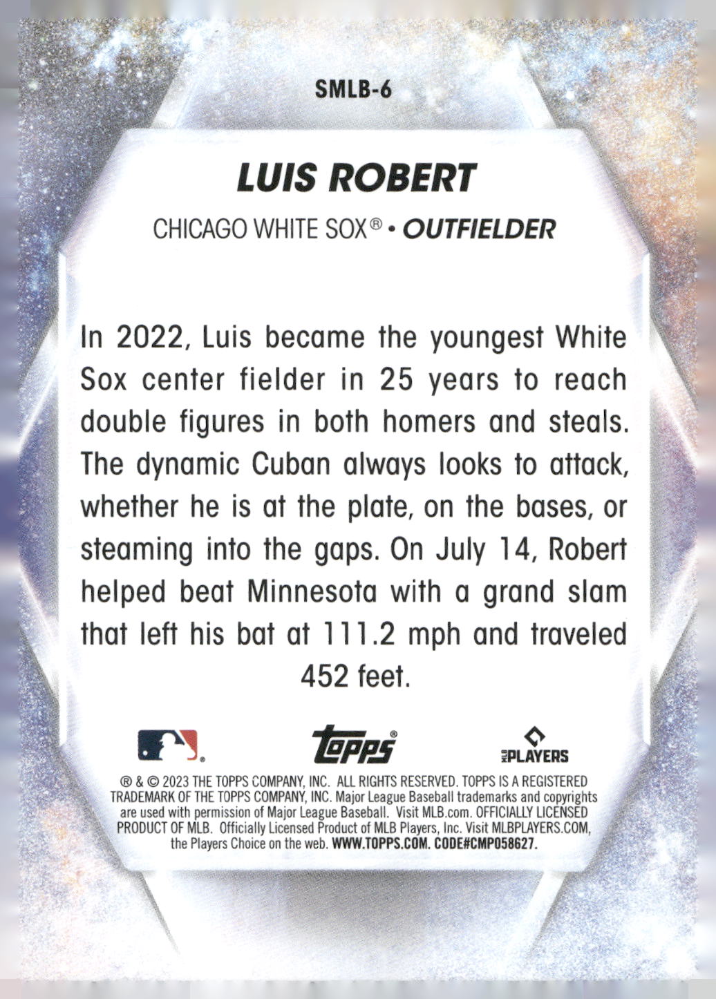 2023 Topps #SMLB-6 Luis Robert Stars of MLB