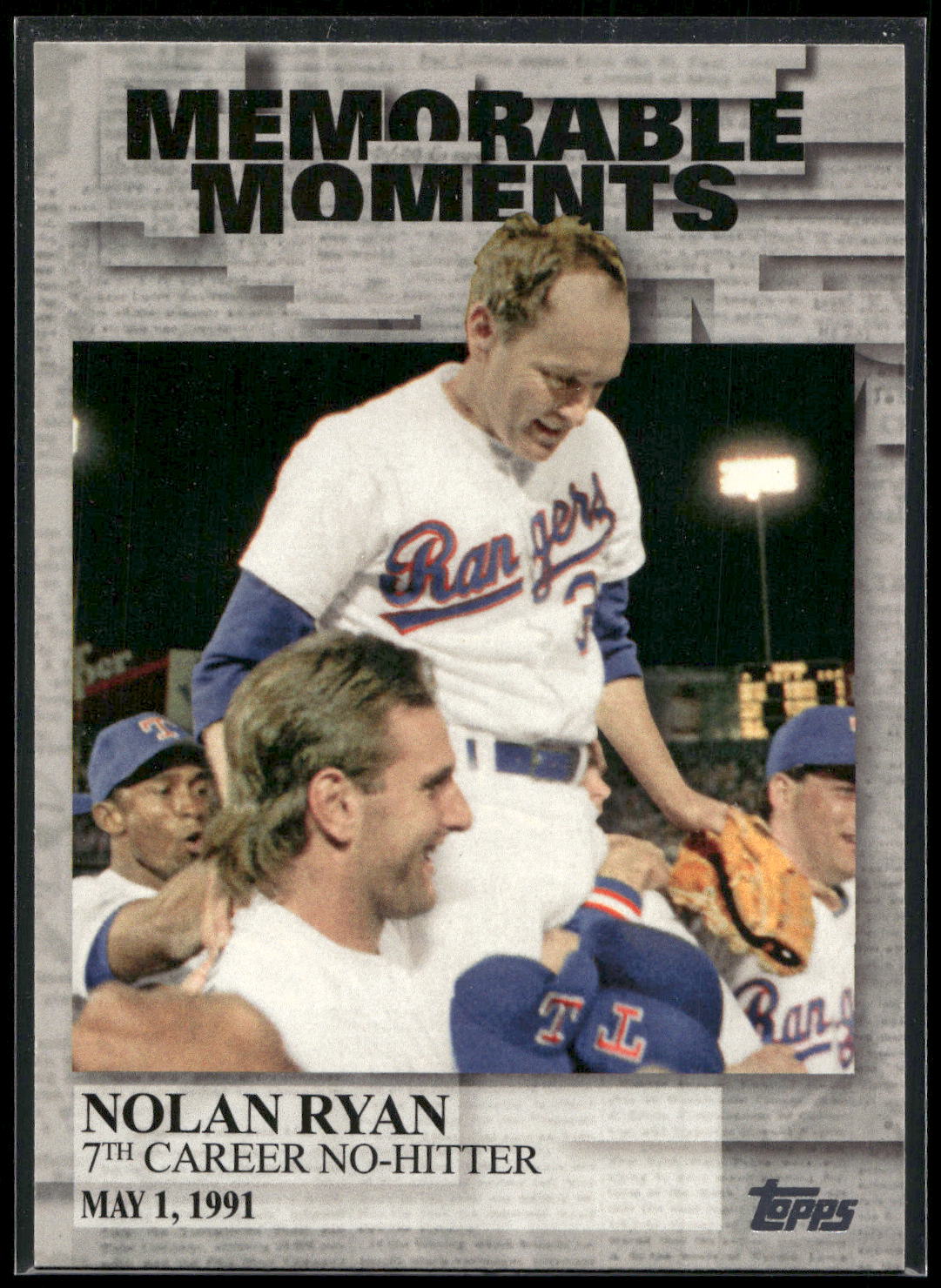 2017 Topps #MM-27 Nolan Ryan Memorable Moments