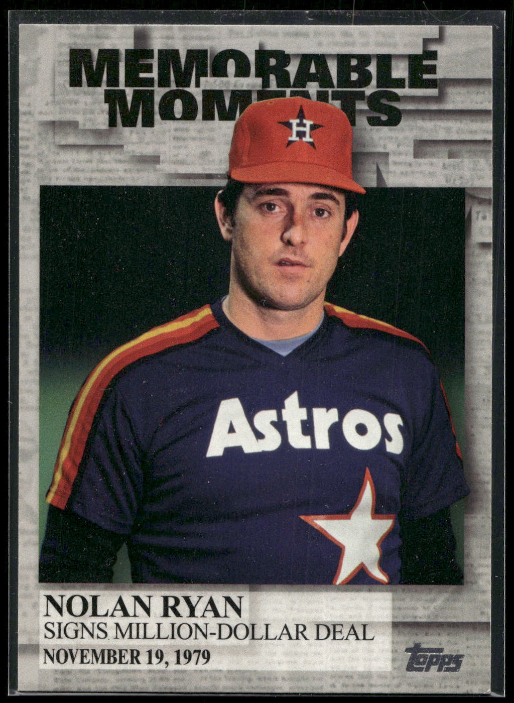 2017 Topps #MM-15 Nolan Ryan Memorable Moments