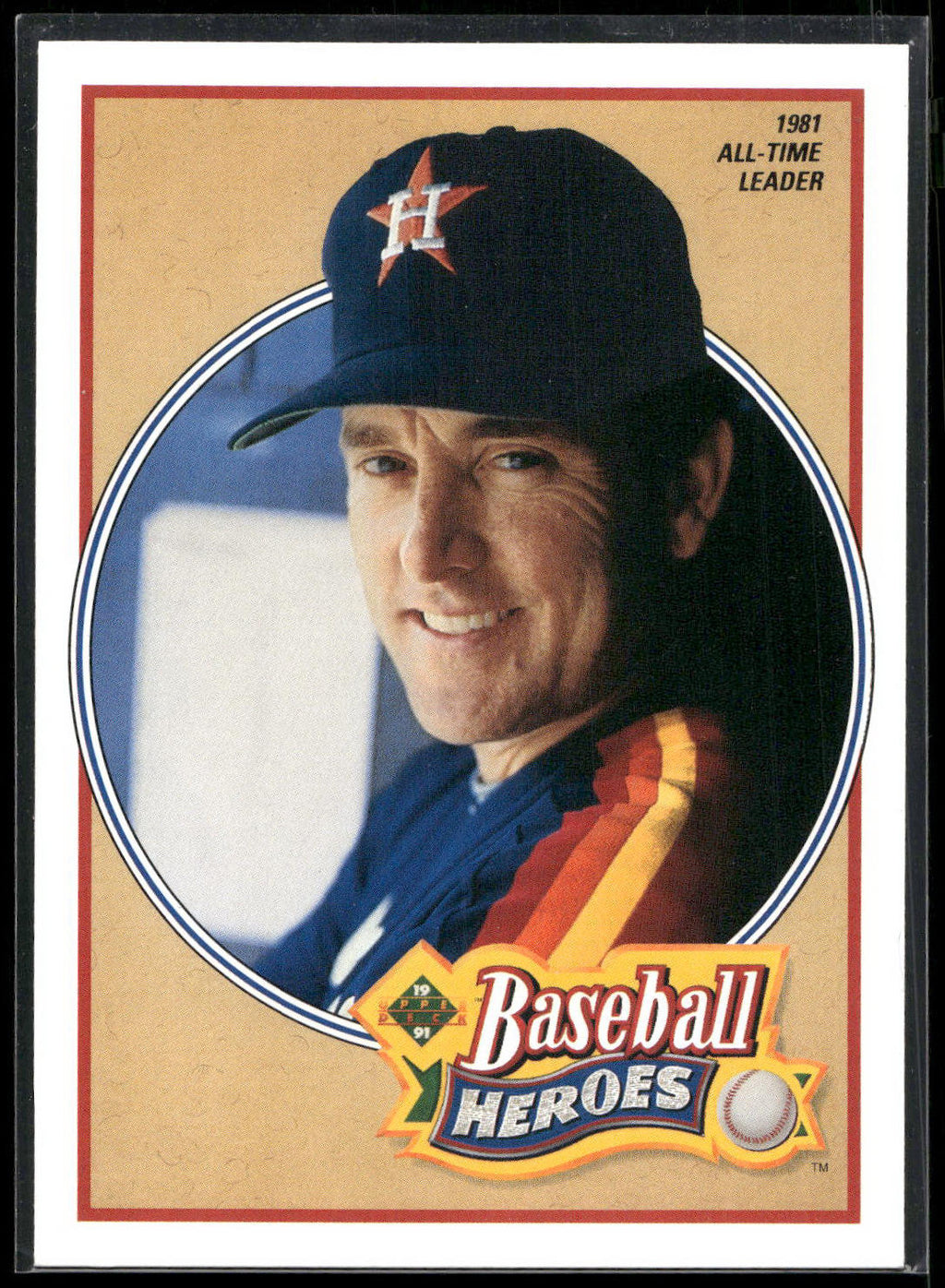 1991 Upper Deck #14 Nolan Ryan Baseball Heroes: Nolan Ryan
