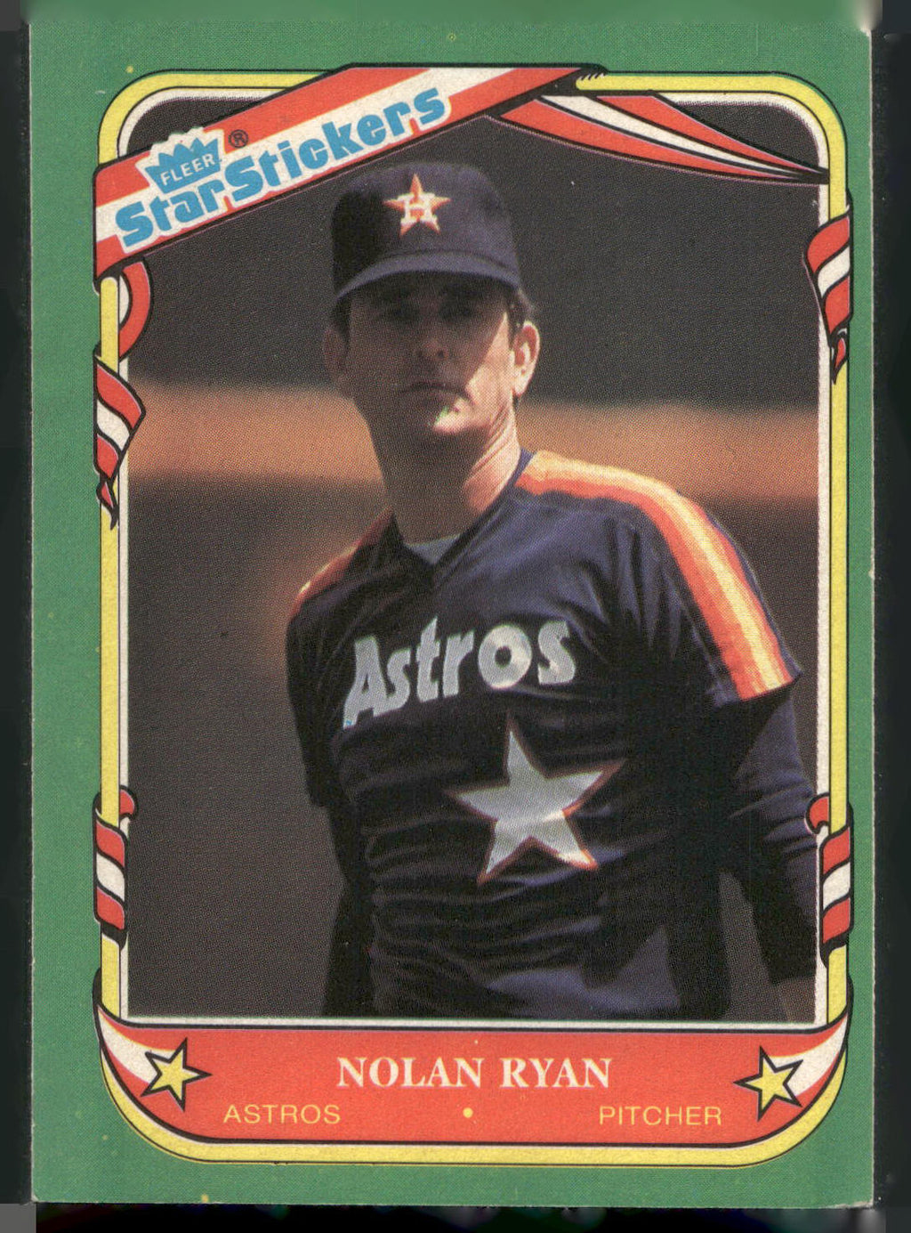 1987 Fleer Star Stickers #103 Nolan Ryan