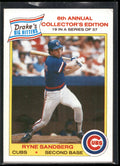 1986 Drake's Big Hitters #19 Ryne Sandberg