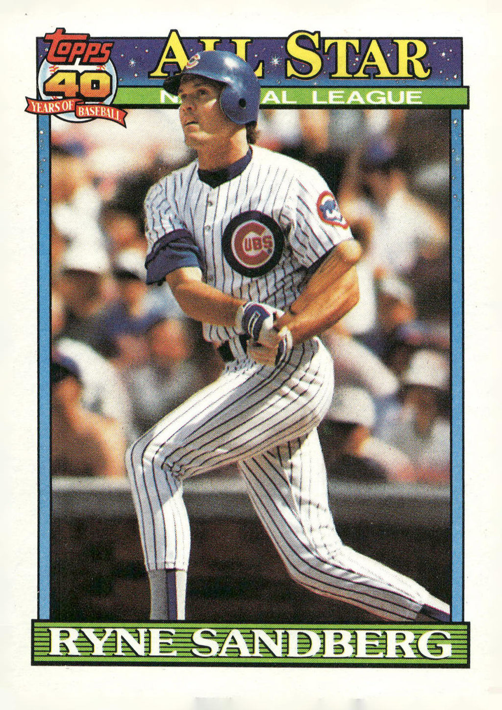 1991 Topps #398 Ryne Sandberg