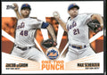 2023 Topps #12P-15 Jacob deGrom / Max Scherzer One-Two Punch