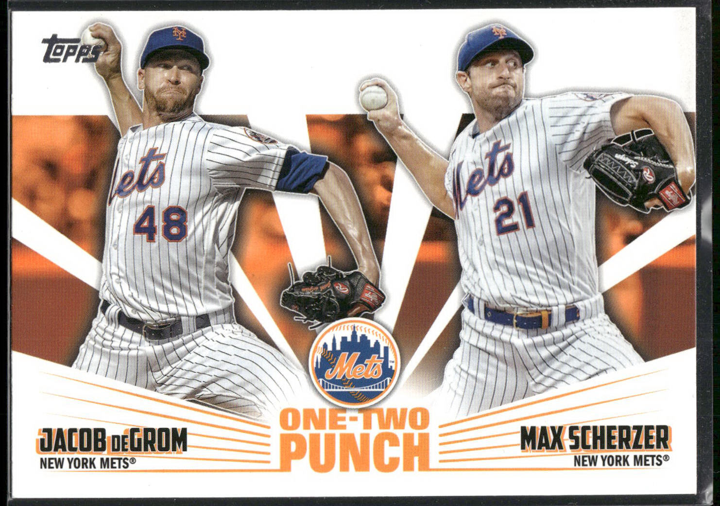 2023 Topps #12P-15 Jacob deGrom / Max Scherzer One-Two Punch